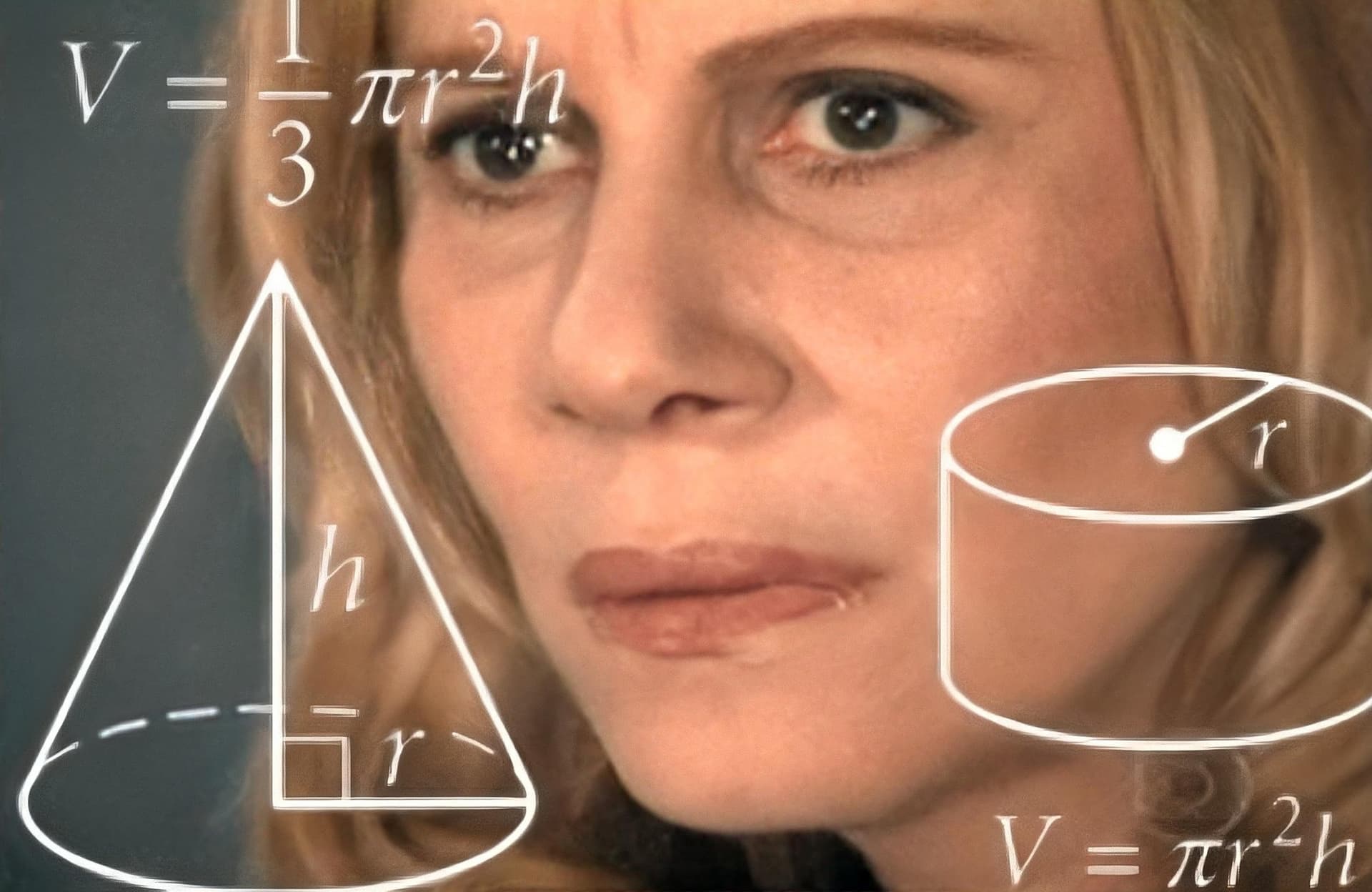 Confused math lady meme